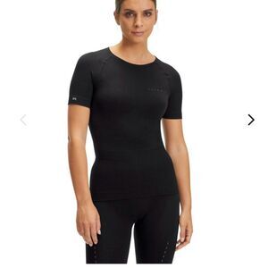 Falke Black Impulse Running Compression T-Shirt Women Falke Size 2 or U.S. Small